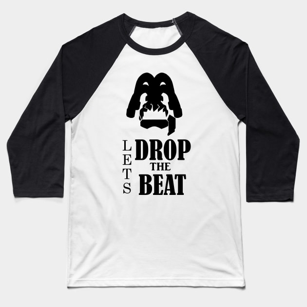 Lucio Beat Drop Baseball T-Shirt by Vui